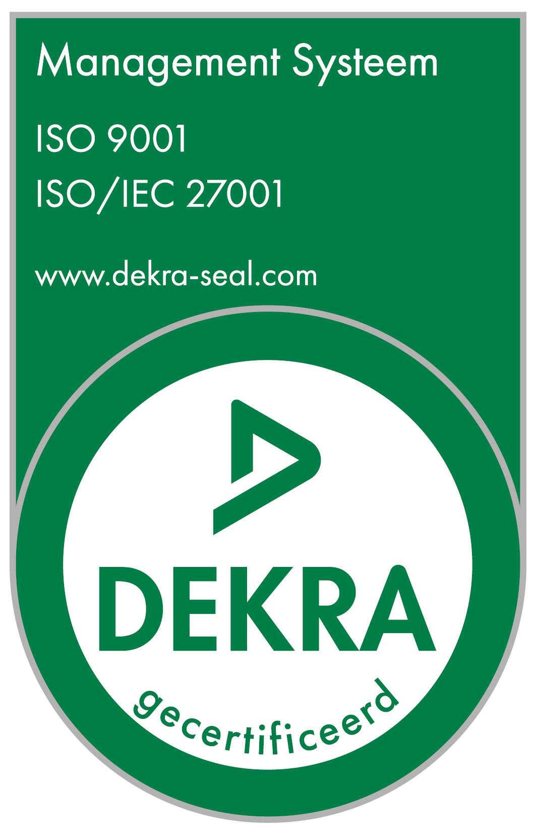 NowOnline is ISO 9001 en 27001 gecertificeerd